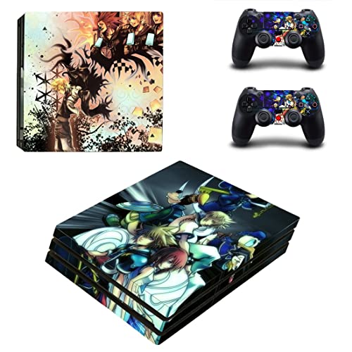 Jogo The Sora Kingdom Role-Playing PS4 ou PS5 Skin Stick Hearts para PlayStation 4 ou 5 Console e 2 Controladores Decalque