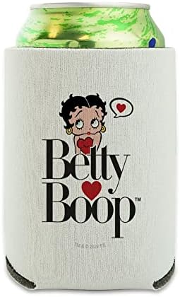 Betty Boop Heart Logo CAN mais refrigerado - Bebida Huve Huve Hugger Isolador dobrável - Suporte isolado de bebida