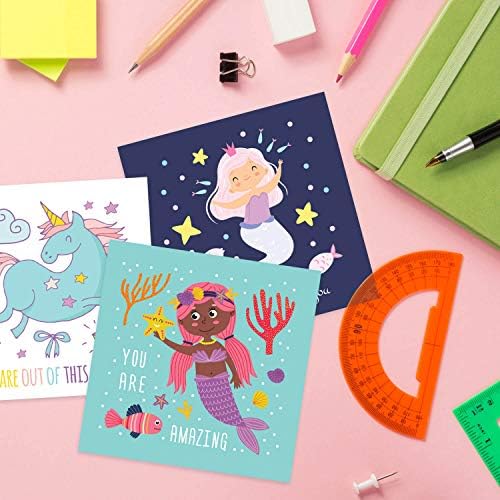 Notas da lancheira PROFI PROFI Para crianças - 60 Adorável Motivacional e Bonito Pensamento Inspirador de você Cartões Para Garotas Lunchas de Meninas