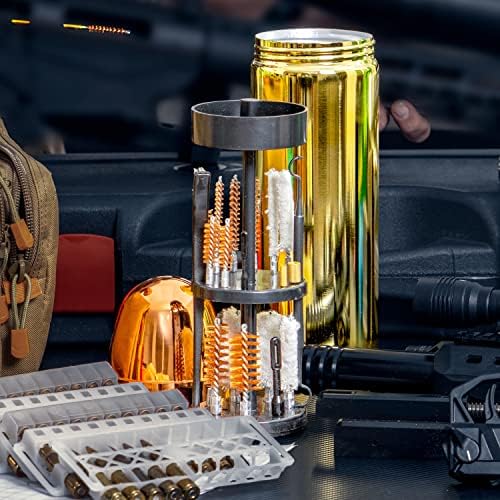 Wild Shot Kit de limpeza de armas de luxo de 50pc em estojo em forma de bala