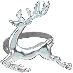 Galpada 8 PCs Elk Deer Rings Tabela Ornamento decorativo para festas de casamento de Natal todos os dias Use presentes