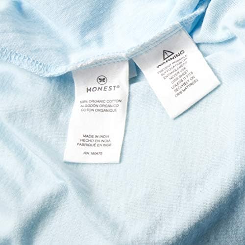Honestbaby Baby 2-Pack Organic Cotton ajustado lençóis de berço