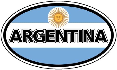 Argentina e Argentina Bandim Carrocre adesivo Decalque Oval