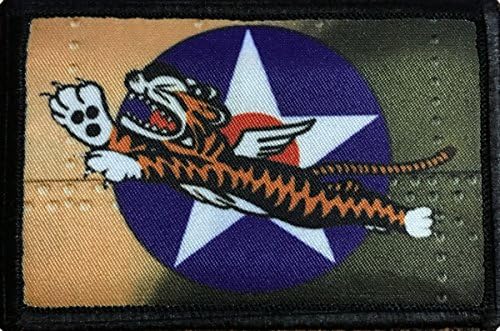 Segunda Guerra Mundial, Patch Moral Flying Tigers. Perfeito para o seu equipamento tático do Exército Militar, mochila,