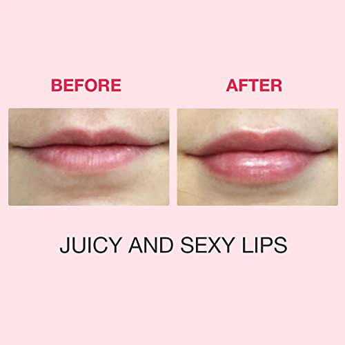 Vitasei Lip Boost Glosco labial - intensificador de lábios hidratantes com ácido hialurônico, colágeno e óleo de coco -
