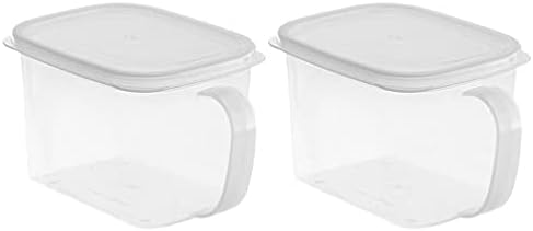 Hemoton 2pcs Airsegudo Recipiente de armazenamento de alimentos plástico Caixas de alimentos secos de alimentos