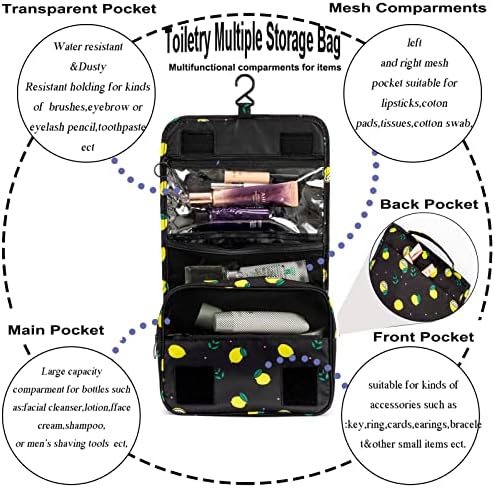 L & FY Bolsa de higiene pessoal para mulheres, bolsa de produtos de higiene pessoal de tamanho de viagem com gancho, bolsa de viagem