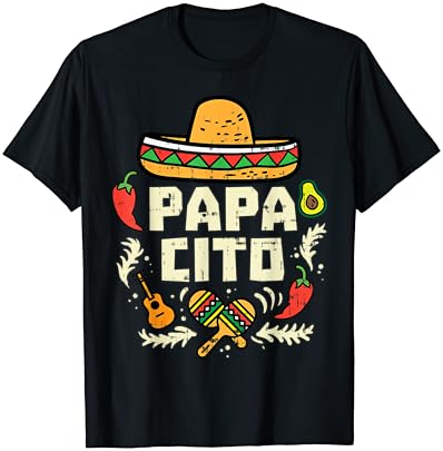 Mens Papacito Família Cinco de Mayo Matchin Casal Dai Mexicano Men T-Shirt