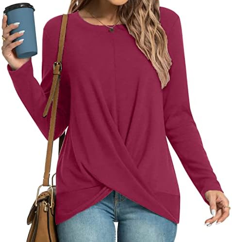 Blusas femininas e tops com túnica de manga longa e elegante e tops casuais notados 2022 outono de inverno de inverno blusa