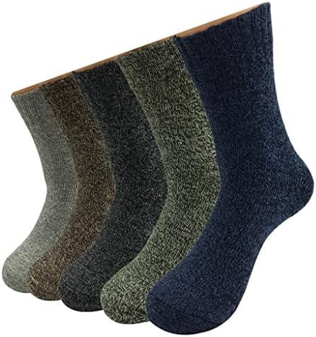 TJLSS 5 pares/meias de lã de lote Homem inverno quente cashmere confortável e longa tripulação casual meias boêmia