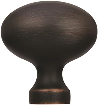 Amerock | Botão do gabinete | Bronze esfregado a óleo | 1-3/8 polegada Comprimento | Vaile | 10 pacote | Botão da gaveta