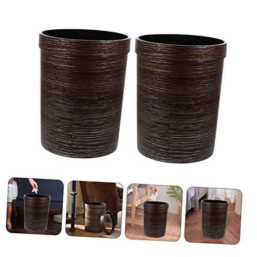 Nuobesty 2pcs cozinha bin fazenda cestas de armazenamento de quarto baldes de recipiente de quarto use imitação decoração