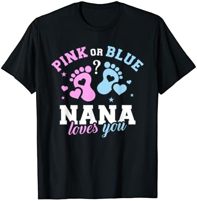 Camiseta de gênero revelando nana vovó