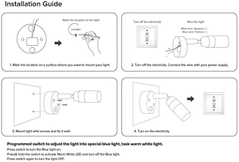 Luz de leitura LED de iluminação 12V - luz de mapa com níquel escovado e abajur acrílico - pacote de luz quente de iluminação