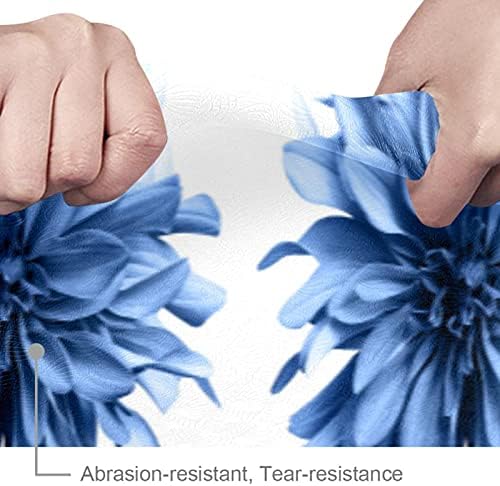 Aquarela Blue Dreamy Daisy Flower Extra Gross Gross Yoga Mat - Eco Friendly não escorregando exercícios e fitness tapete de