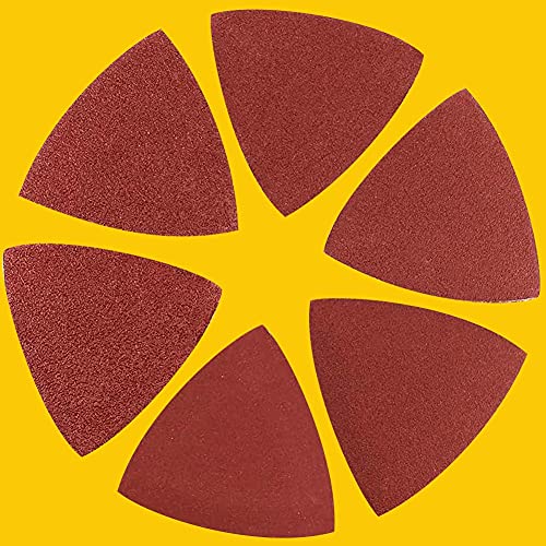 Papel de lixagem de 3-1/8 polegadas 80 mm Gancho triangular e lixa de triângulo de loop FIT Ajuste Multi Tool Velcro Landing Pad,