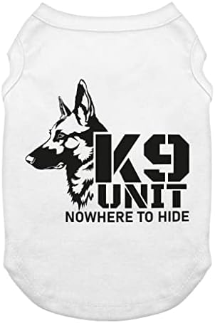 K9 Unit Dog Tank - Police K9 Dog -shirt - Texto Design Roupas de cachorro