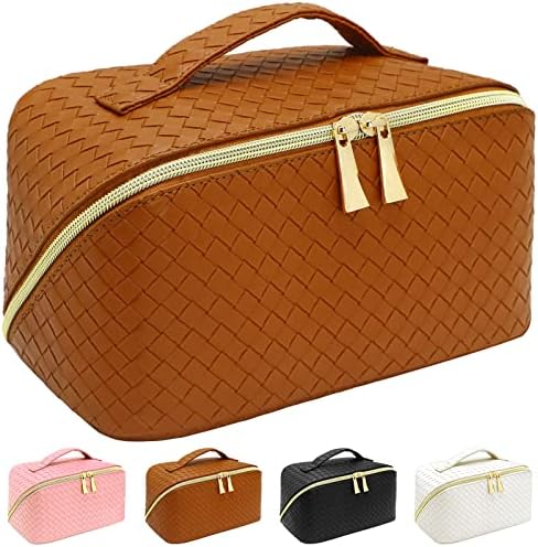 Giaueoa de grande capacidade Viajar bolsa de cosméticos Lay Lay Saco de maquiagem de viagem para mulheres bolsa impermeável portátil