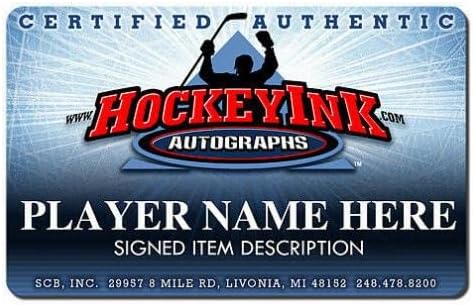 Luc Robitaille assinou Koho Stick com inscrição HOF - Sticks NHL autografados