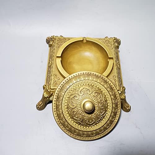 8 Coleção folclórica chinesa Antigo bronze auspicioso Oito tesouros Tesouros Ashtray Gossip Shape Fool Office Office Office Exorcism House Exorcism