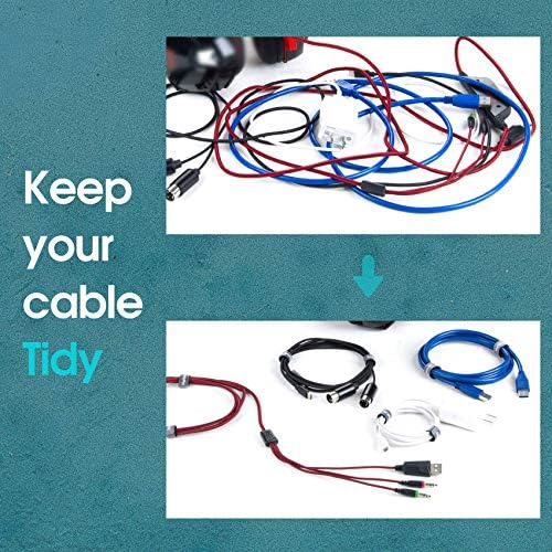 Digitallife ZD-160 | Tiras de cabo reutilizáveis ​​laços com auto -gancho e loop
