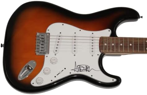 Avril Lavigne assinou autógrafo em tamanho grande Fender Stratocaster GUITAR Cantor complicado