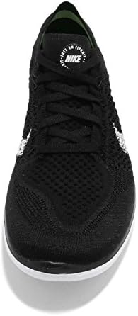 Nike feminino wmns grátis rn flyknit 2018 942839 001 - tamanho 8.5w preto/branco