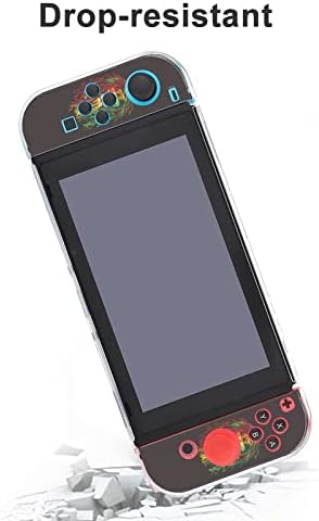 Lion Rastafaris Compatível com Caixa de proteção fofa de Switch, capa impressa ancorável para Nintendo Switch e Joy-Con