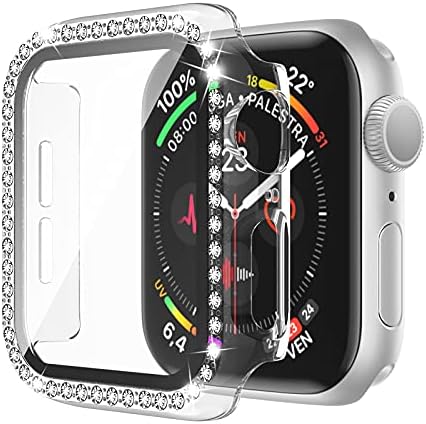 Bling Apple Watch Case de 38mm Série 3/2/1 com protetor de tela Crystal Diamond Cover Completa Apple Relógio Proteção Caso de choque