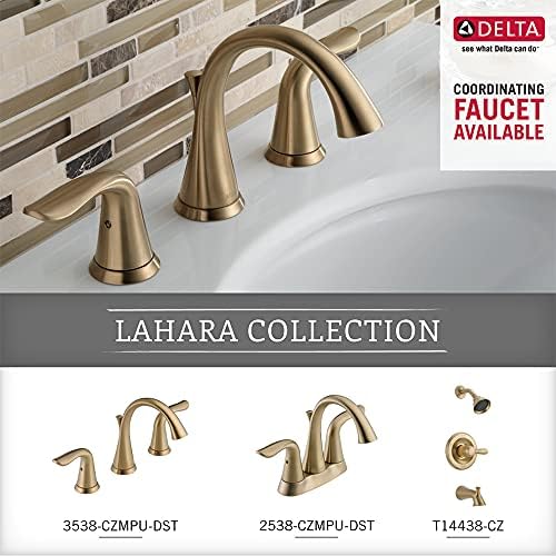 Torneira Delta 73850-CZ Lahara Montada por parede Montada com o suporte de papel higiênico em bronze de champanhe,