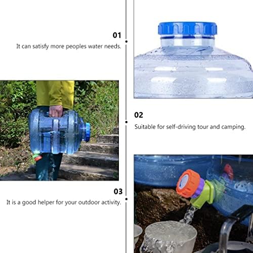 Wakauto reutilizável garrafa de água portátil de 3 galões de água de água de água de jarro de água com fácil alça de