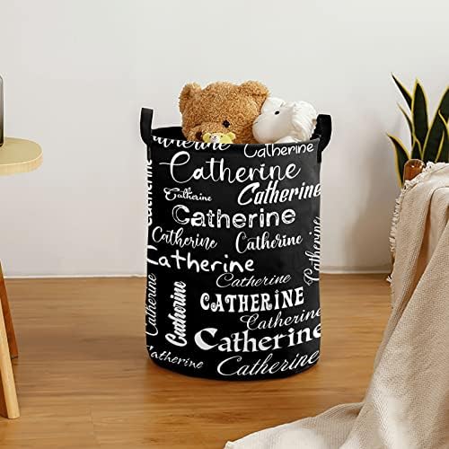 Cesta de lavanderia personalizada cesto de louvor com nomes cesto personalizado para meninas meninas com alça para o