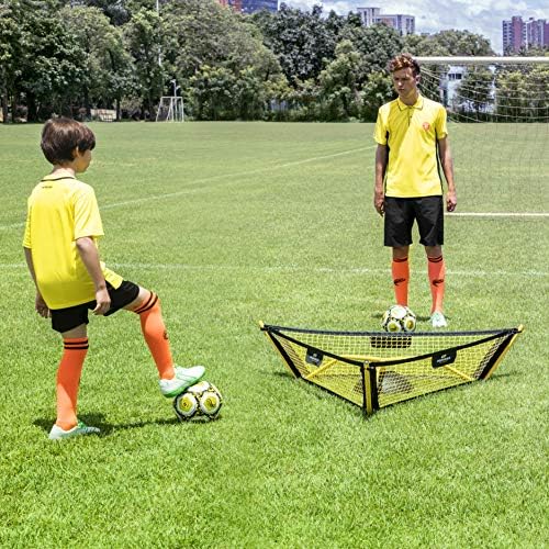 Rede de rebote de futebol de Podiumax, 3 líquidos Triângulo para treinamento em equipe, fácil de montar e desmontar, vem com