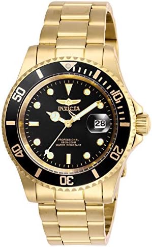 Invicta Men's Pro Diver Quartz Watch com alça de aço inoxidável