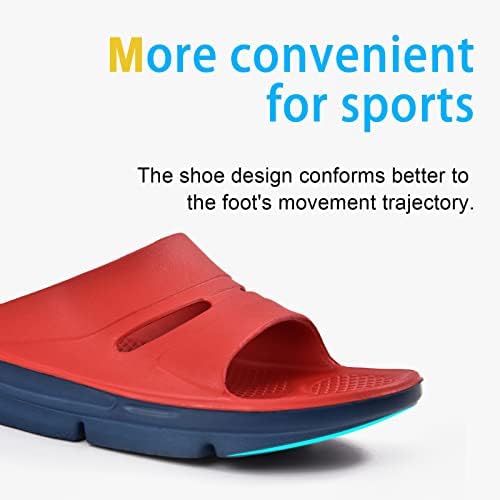 Jackshibo Recuperação desliza sandálias para homens chinelos esportivos