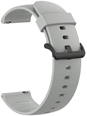 Compatível para Garmin Forerunner 255 Band, Lamshaw Silicone Substituição de pulseiras de banda macia com fivela de