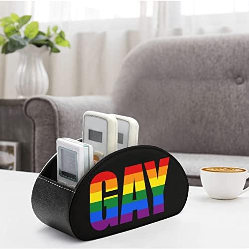 Rainbow Gay Pride LGBT Control Remote Holder Organizador de mesa para material de escritório Controlador remoto