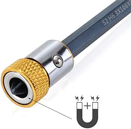 Magnetizador para bits removíveis de aço universal de 6,35 mm Ferramentas de fenda de anel e melhoria da casa Chave de fenda automática Hammerheadhead