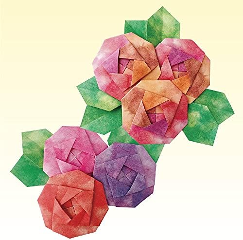 Conjunto de papéis de origami em aquarela impressos de um lado para criação e decoração, 72 folhas no total