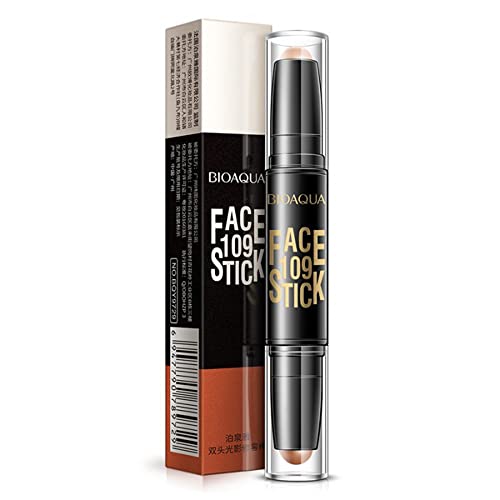 Bioaqua Play 109 Face Stick Contour Duo 2 em 1 Lápis rotativo de marcador Belas cores naturais de duas etapas maquiagem 3