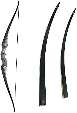 Black Hunter Takedawn Longbow 45 libras e caçador preto original Takesadown Longbow Membros Substituição 30 lbs