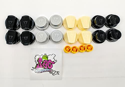 Tampas de tinta spray Sampler Skinny Cap, 20 ou 50 pacotes, dicas de tinta spray para graffiti e qualidade profissional de arte. Se encaixa em latas como seg