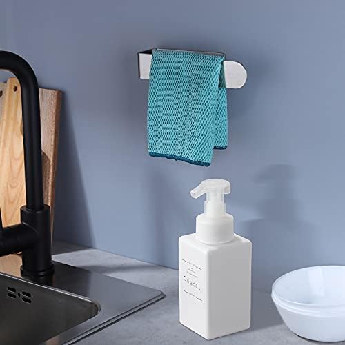 Toolas de mão Taozun/barra de toalhas - Rack de toalha de mão autônoma Anel de toalha de aço inoxidável para cozinha