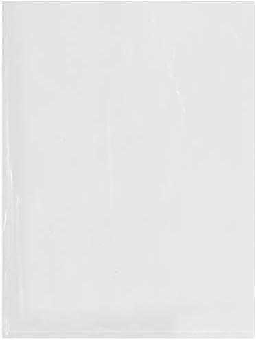 Plymor Flat Open Clear Plastic Poly Sags, 3 mil, 9 x 12
