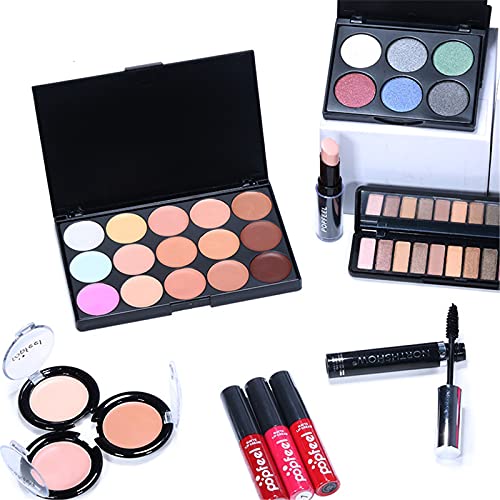 Kit de maquiagem de maquiagem multi-fins kit de rosa-de-flor de cor de maquiagem All-in-One Conjunto de presentes Misture