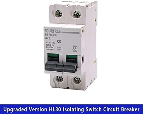 Interruptor principal de gruni 1pcs HL30 Isolador do disjuntor Função da família Desconector isolador 2p 32a 63a 100a