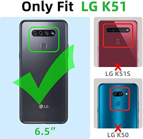 Para a capa de telefone LG K51, LG reflete o caso para mulheres que eletroplicar