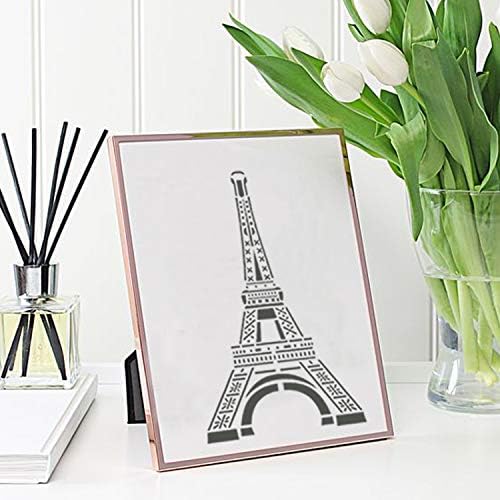 Estênceis da torre Eiffel Craftreat Eiffel para pintar em madeira, telas, papel, tecido, piso, parede e ladrilhos - estêncil de Paris