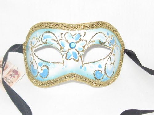 Máscara de máscara de máscaras venezianas azuis azuis claros TS