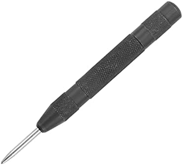 Uxcell Automatic Center Punch HSS Ferramentas de broca de mola ajustável preto